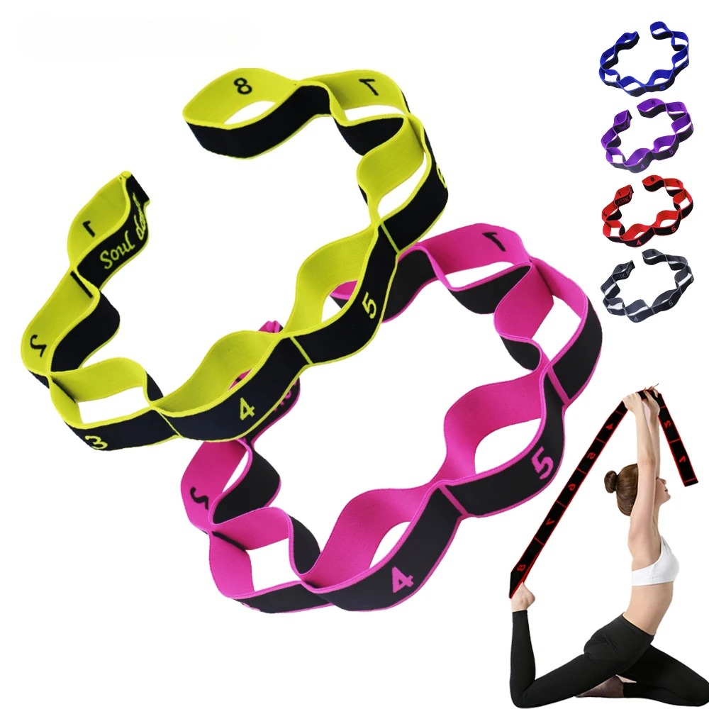 Sectioned Stretching Strap for Yoga and Pilates
