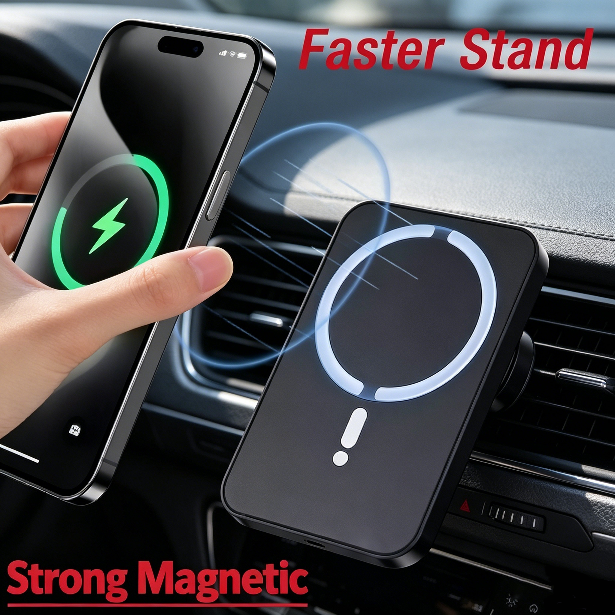 Air Vent Magnetic Wireless Car Charger
