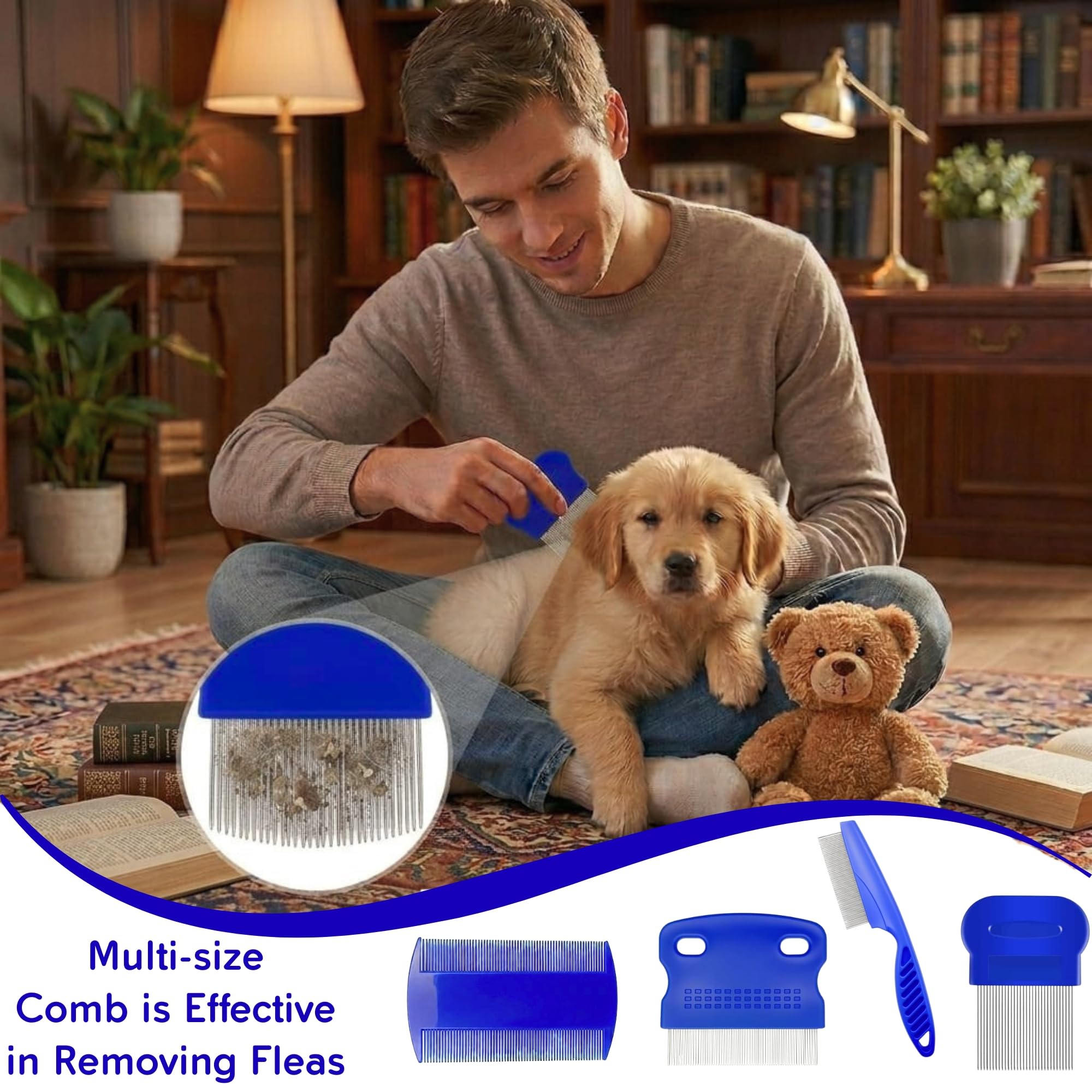 Flea and Lice Comb 6-Pack - Cats and Dogs