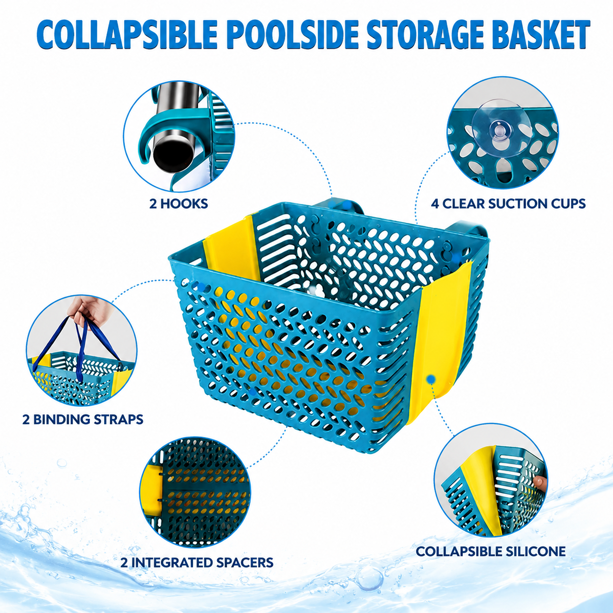 Collapsible Storage Basket - Foldable Laundry and Toy Bin