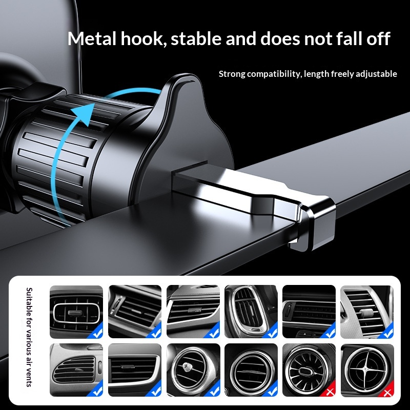 Car Air Vent Phone Holder - Hook Mount for Navigation