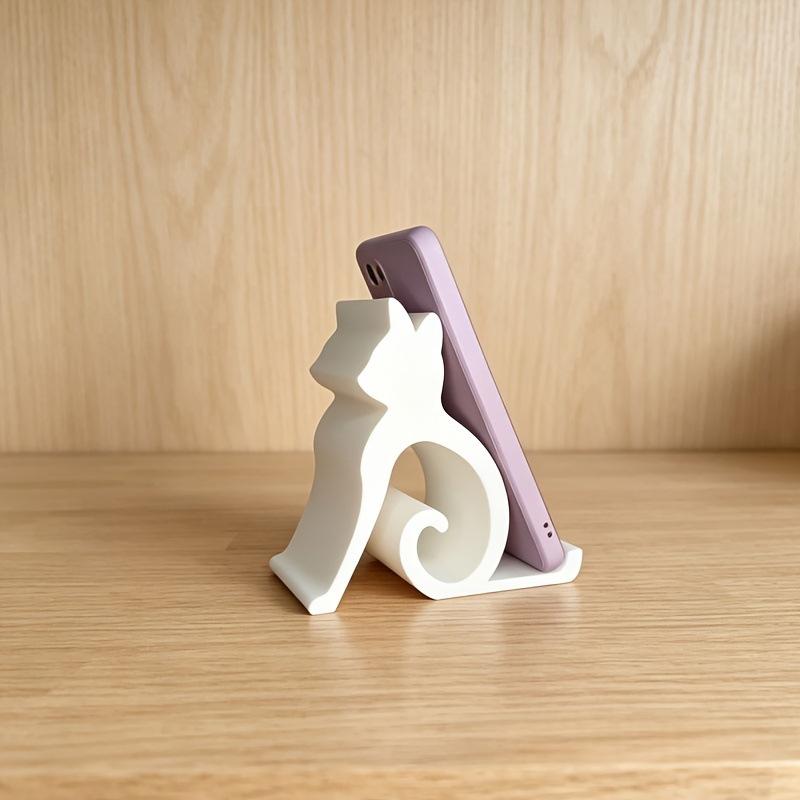 Kitten Phone Stand - Cute Desk Accessory