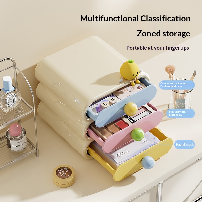 Cosmetic Storage Drawers - Desktop Makeup Organiser