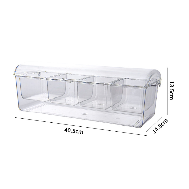 2-Tier Food Storage Container with Lid - Fridge Organiser